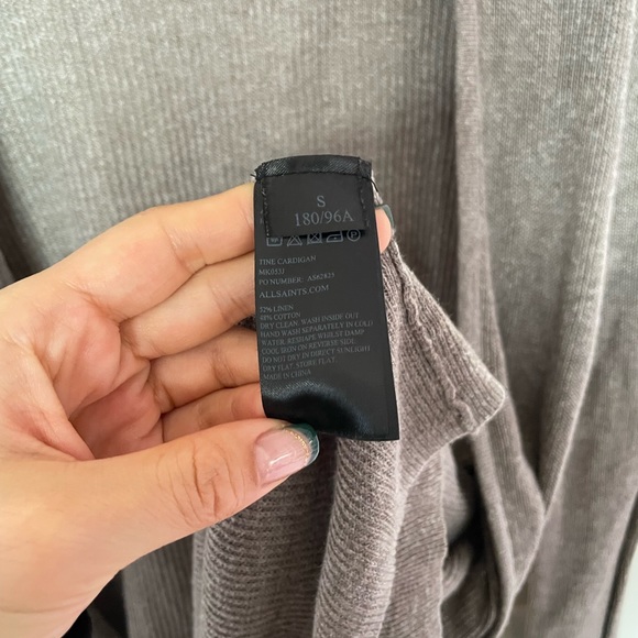 AllSaints Brown Tine Cardigan - Picture 7 of 9